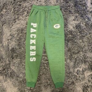 Men’s nfl official adult green bay packers green team merch sweatpants medium